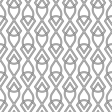 Kusursuz siyah beyaz desenler. Doğrusal doku. Vektör grafikleri.