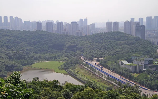 Városkép a város Chongqing, Kína — Stock Fotó