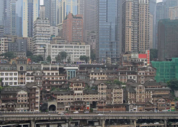 Hongyadong is the most famous scenic spot in Chongqing — Stock Photo, Image