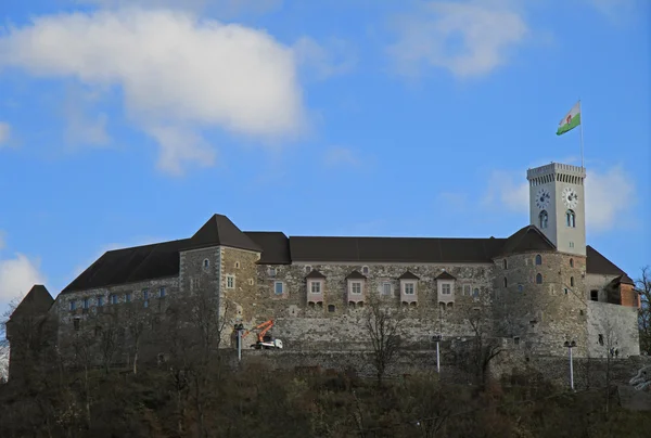 Lijubljana kasteel in de hoofdstad van Slovenië — Stockfoto