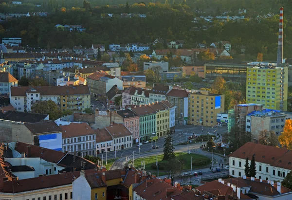 Paesaggio urbano di Brno, la seconda città più grande della Repubblica Ceca — Foto Stock