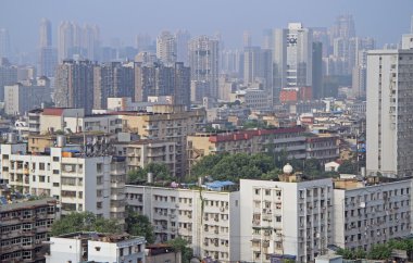Wuhan, Çin cityscape