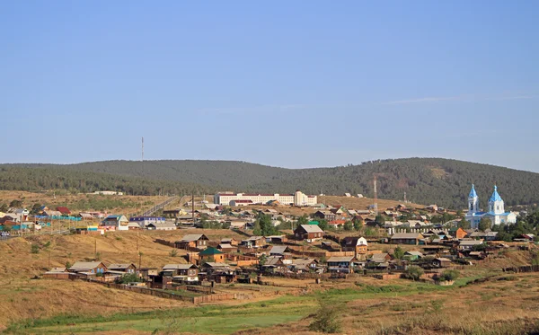 Cidade russa Kyakhta na fronteira com a Mongólia — Fotografia de Stock