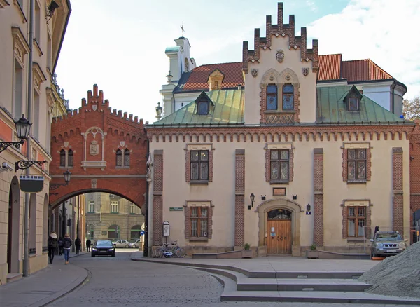 Museo y Biblioteca Czartoryski en el casco antiguo de Cracovia — Foto de Stock