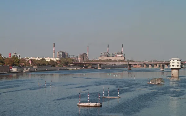 View of Sabarmati Riverfront in Ahmedabad — Stock Photo, Image