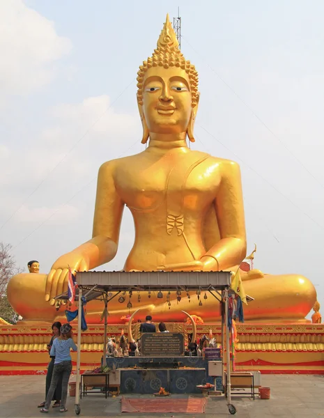 Złoty Wielki Budda w Pattaya — Zdjęcie stockowe