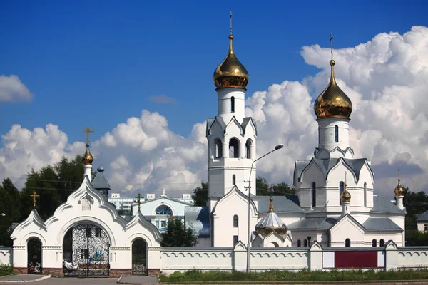 Det vita klostret nära Novosibirsk — Stockfoto