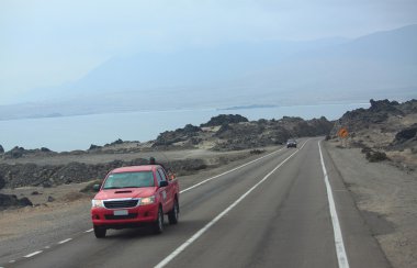 Şili'deki ıssız yol
