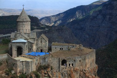 Ermenistan güneyinde üzerinde Tatev manastır