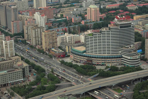 View of Beijing from city TV tower — Stock Photo, Image