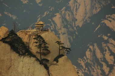 Satranç pavilion Mountain Huangshan üzerinde