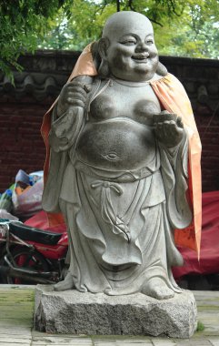 gülümseyen Buda heykeli
