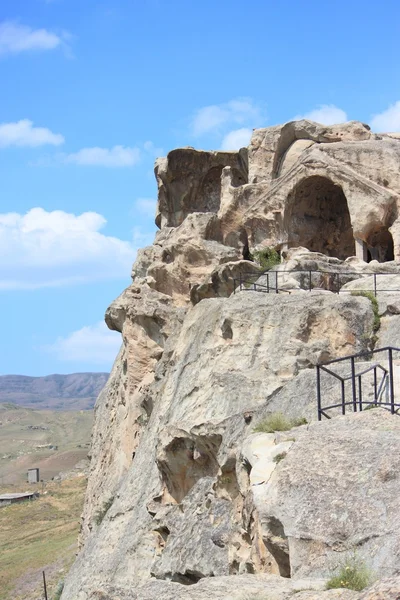 Grotta antica città pagana Uplistsihe — Foto Stock