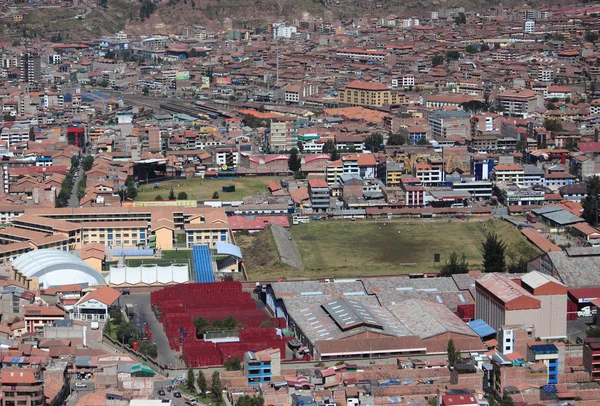 Vista aérea de la ciudad de Cusco — Foto de Stock