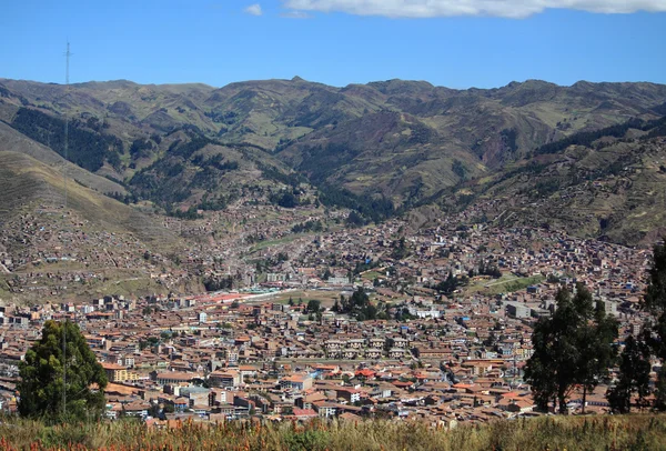 Aerial view of Cusco city — Stock Photo, Image