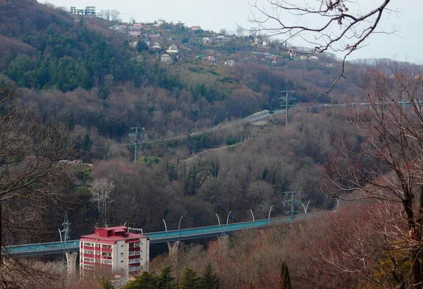 Vista aérea da costa em Sochi — Fotografia de Stock