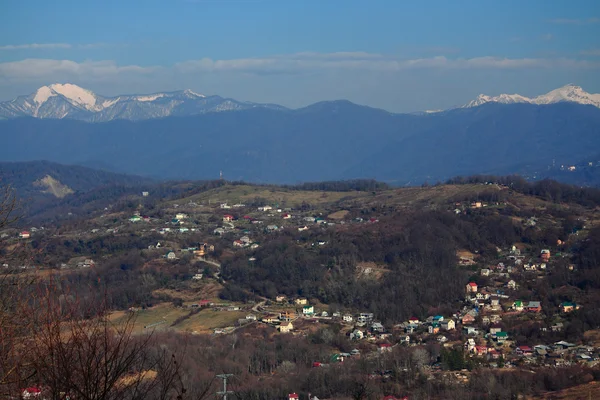 Vista aérea de Matsesta, el gran Sochi — Foto de Stock