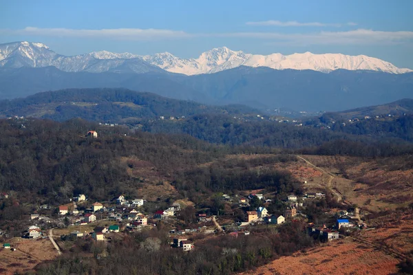 Vista aérea de Matsesta, el gran Sochi — Foto de Stock