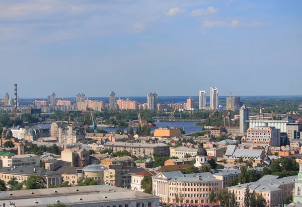 Vista aérea de um distrito em Kiev — Fotografia de Stock