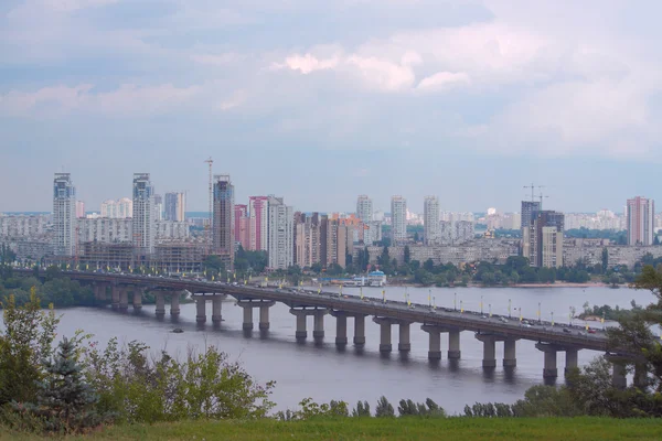 Luchtfoto van Kiev, Oekraïne — Stockfoto