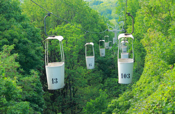 aerial ropeway in Kharkov, Ukraine