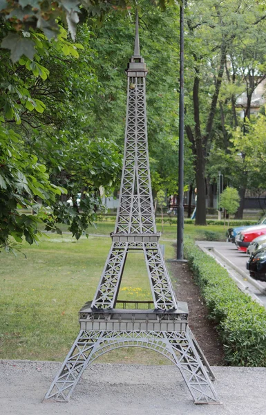 Eiffel tower in miniature, Donetsk — Stock Photo, Image