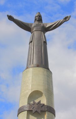 Mother patroness monument in Cheboksary clipart