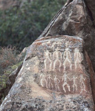 Qobustan Bakü yakınındaki petrographs