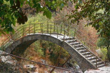 interesting bridge on area of Noravank monastery clipart