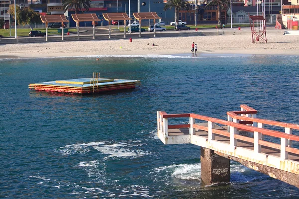 Centrum miejskiej plaży w Antofagasta, Chile — Zdjęcie stockowe