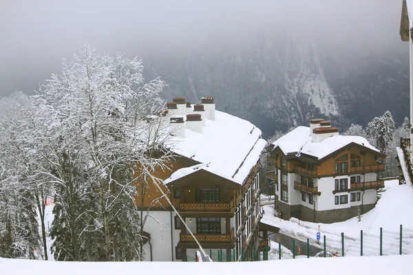 Cottages in Rosa Khutor ski resort — Stock Photo, Image