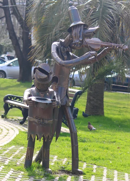 Monumento Paseando músicos en Sochi — Foto de Stock