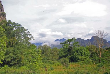 manzara manzara neredeyse Vang Vieng