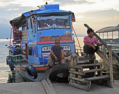 feribot rıhtım Parapat, Kuzey Sumatra