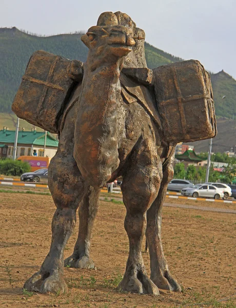 Statue of camel in Ulan Bator — Stockfoto