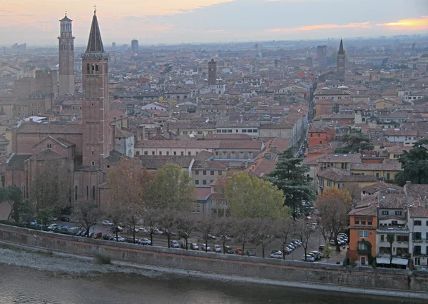 Verona, İtalya 'nın hava manzarası — Stok fotoğraf