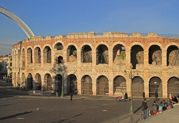 Ancient roman amphitheatre in Verona — Stock Photo, Image