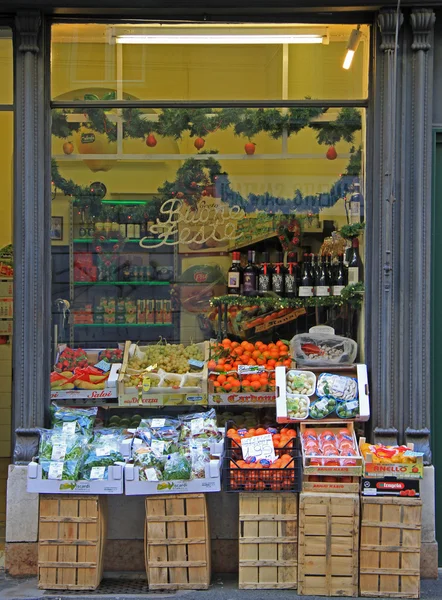 Jeden z obchodů v Bergamo, Itálie — Stock fotografie