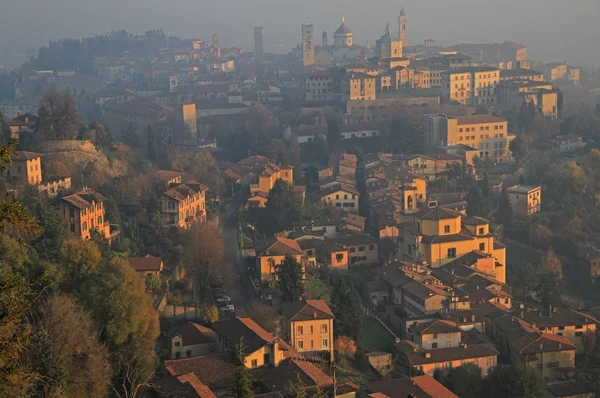 Vista da cidade superior, Bergamo — Fotografia de Stock