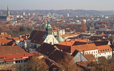 Graz tarihsel merkezinin görünümü