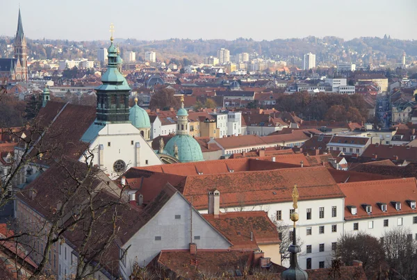 View of historical center in Graz — Stock Photo, Image