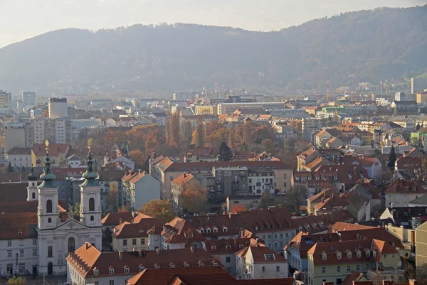 Şehir Graz, Styria Cityscape — Stok fotoğraf