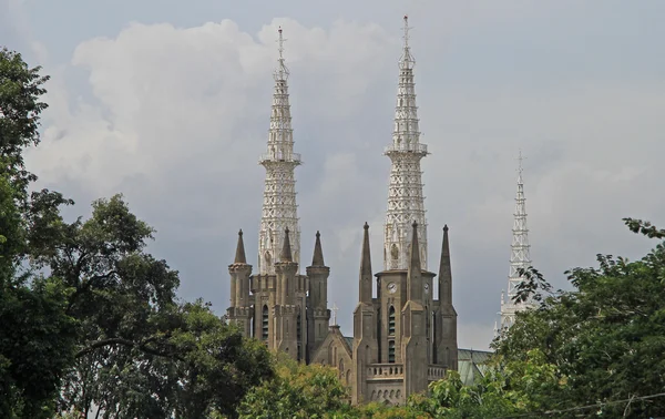 Katolska domkyrkan av Jakarta Royaltyfria Stockfoton