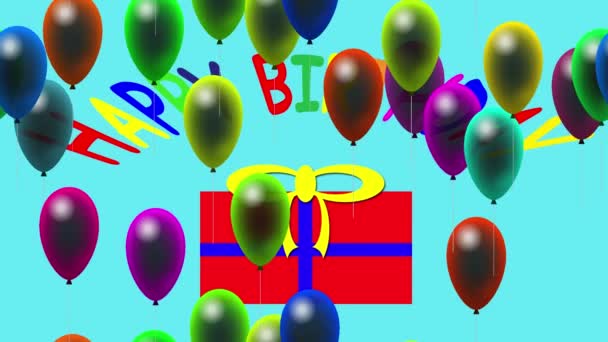 Happy birthday video — Stock Video