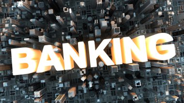 Bankacılık şehri gökdelen kasaba kentsel inşaat bina