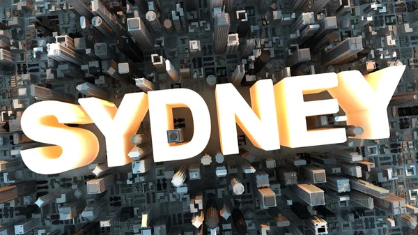 Sydney city bygga skyskrapa staden urban byggnad — Stockfoto