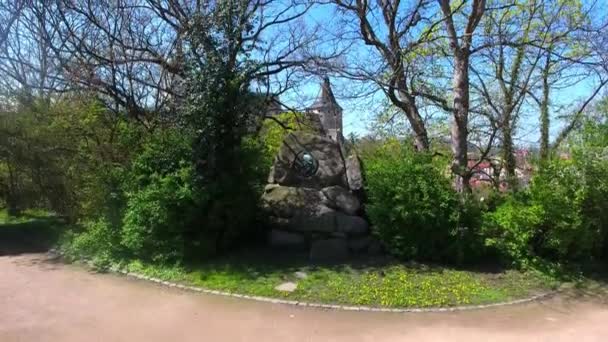 Torre del castillo de Altenburg, Alemania — Vídeo de stock