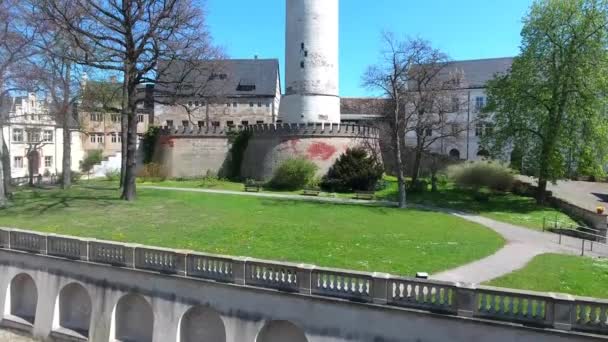Torre del castillo de Altenburg, Alemania — Vídeo de stock