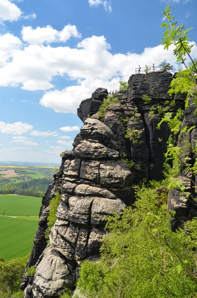Lilienstein - saxiska Schweiz, Tyskland — Stockfoto