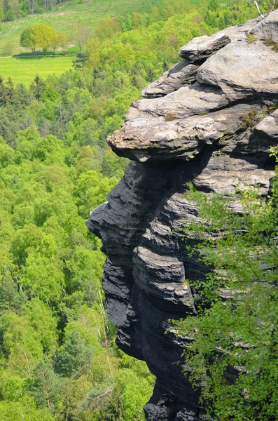 Lilienstein - Sakson İsviçre, Almanya — Stok fotoğraf